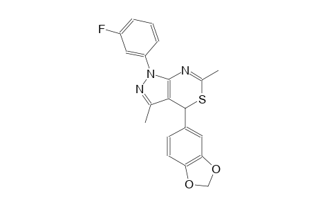 pyrazolo[3,4-d][1,3]thiazine, 4-(1,3-benzodioxol-5-yl)-1-(3-fluorophenyl)-1,4-dihydro-3,6-dimethyl-