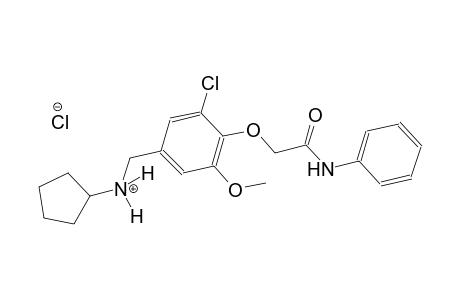 N-[4-(2-anilino-2-oxoethoxy)-3-chloro-5-methoxybenzyl]cyclopentanaminium chloride