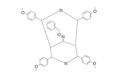 2,4,6,8-[TETRA-(4-METHOXY)-PHENYL]-3,7-DIAZABICYCLO-[3.3.1]-NONAN-9-ONE-O-BENZYL-OXIME