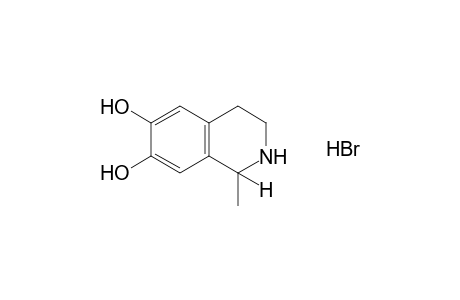 1-methyl-1,2,3,4-tetrahydro-6,7-isoquinolinediol, hydrobromide