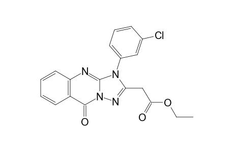 Ethyl [9'-oxo-3'-( 3'-chlorophenyl)-3',9'-dihydro-[1,2,4]triazolo[5,1-b]quinazolin-2'-yl]acetate