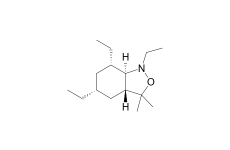 rac-(3aR,5R,7S,7aR)-1,5,7-triethyl-3,3-dimethyloctahydrobenzo[c]isoxazole
