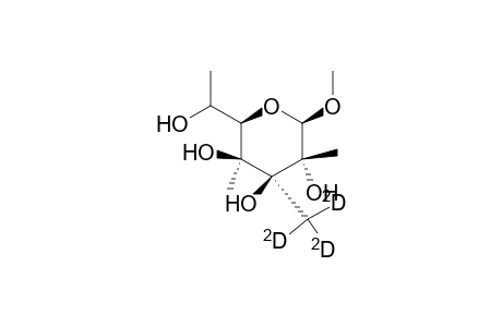 Methyl 3-trideuteriomethyl-2,4,6-trimethyl-.beta.,d-galactoside