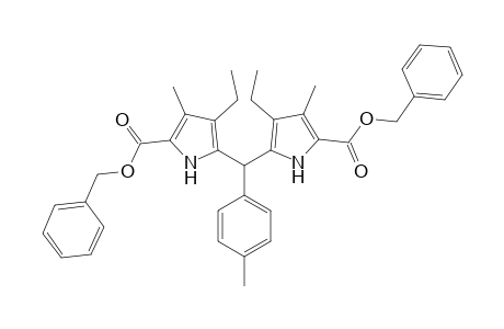 Dibenzyl 3,7-diethyl-2,8-dimethyl-5-(4-methylphenyl)dipyrromethane-1,9-dicarboxylate