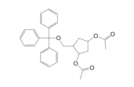 4-[(Triphenylmethoxy)methyl]cyclopentane-1,3-diyl diacetate