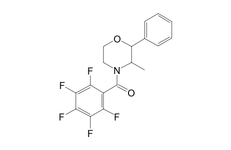 3-Methyl-4-(2,3,4,5,6-pentafluorobenzoyl)-2-phenylmorpholine