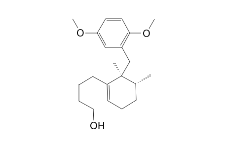4-[(5R,6S)-6-[(2,5-dimethoxyphenyl)methyl]-5,6-dimethyl-cyclohexen-1-yl]butan-1-ol
