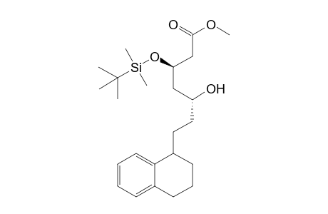 Methyl (1' RS)-3-[(t-butyldimethylsilyl)oxy]-5-hydroxy-7-(1',2',3',4'-tetrahydro-1'-naphthyl)heptanoate