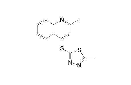 2-methyl-4-[(5-methyl-1,3,4-thiadiazol-2-yl)sulfanyl]quinoline