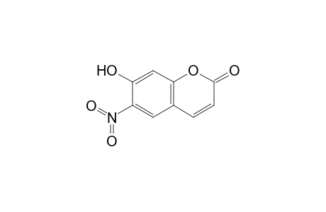 6-Nitro-7-oxidanyl-chromen-2-one
