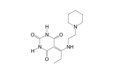 5-(1-{[2-(1-piperidinyl)ethyl]amino}propylidene)-2,4,6(1H,3H,5H)-pyrimidinetrione