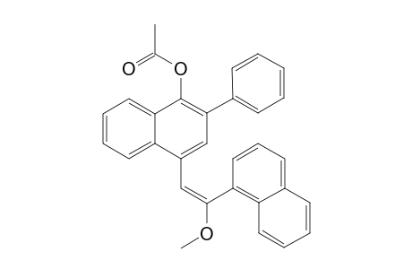 (E)-4-[2'-(1"-Naphthyl)-2'-methoxyethenyl]-1-acetoxy-2-phenylnaphthalene