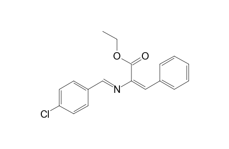 2-Propenoic acid, 2-[[(4-chlorophenyl)methylene]amino]-3-phenyl-, ethyl ester