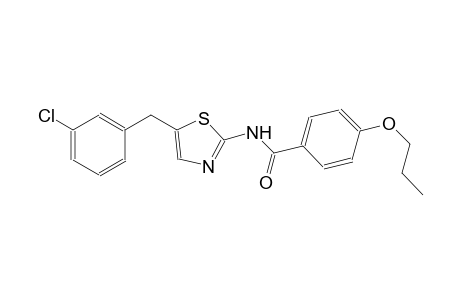 benzamide, N-[5-[(3-chlorophenyl)methyl]-2-thiazolyl]-4-propoxy-