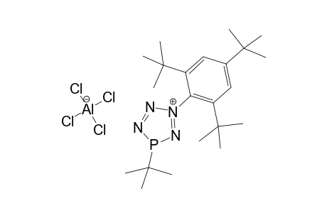 1-(t-Butyl)-4-(2',4',6'-tri-t-butylphenyl) tetraazaphosphole-5-ylium-tetrachloroaluminate