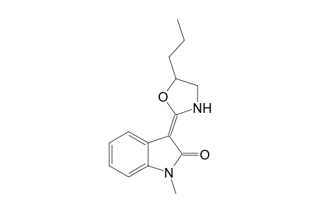 1-Methyl-3-[4'-butyl-1',3'-oxazolidin-2'-ylidene]-2-oxoindole