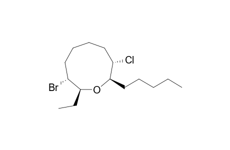 [2S-(2R*,3S*,8R*,9S*)]-3-Bromo-8-chloro-2-ethyl-9-pentyloxonane