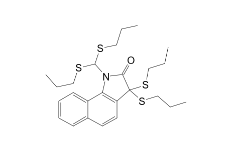 1-[Bis(propylthio)methyl]-3,3-bis(propylthio)benz[g]indolin-2-one