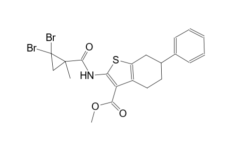 methyl 2-{[(2,2-dibromo-1-methylcyclopropyl)carbonyl]amino}-6-phenyl-4,5,6,7-tetrahydro-1-benzothiophene-3-carboxylate