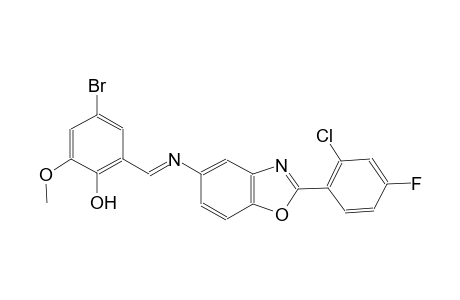 phenol, 4-bromo-2-[(E)-[[2-(2-chloro-4-fluorophenyl)-5-benzoxazolyl]imino]methyl]-6-methoxy-