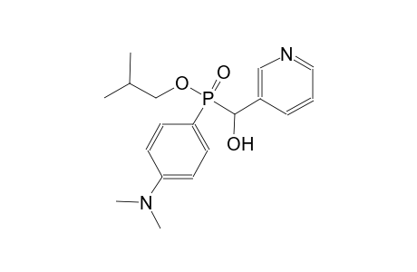 isobutyl 4-(dimethylamino)phenyl[hydroxy(3-pyridinyl)methyl]phosphinate