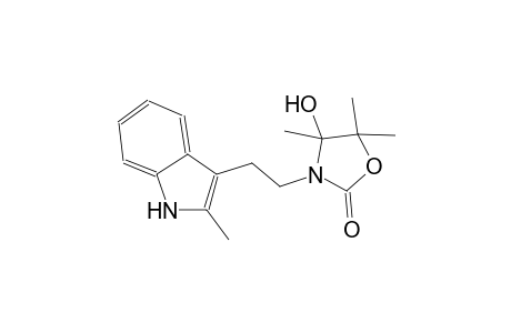 2-oxazolidinone, 4-hydroxy-4,5,5-trimethyl-3-[2-(2-methyl-1H-indol-3-yl)ethyl]-