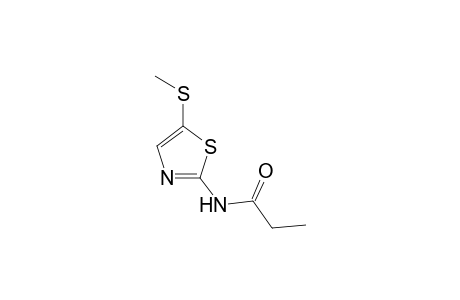 Propionamide, N-[5-(methylthio)-2-thiazolyl]-