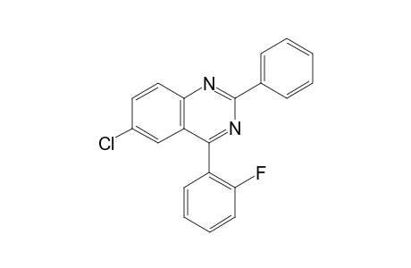 6-Chloro-4-(2-fluorophenyl)-2-phenylquinazoline