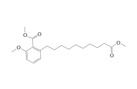 Benzenedecanoic acid, 3-methoxy-2-(methoxycarbonyl)-, methyl ester