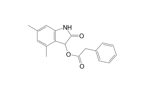 4,6-Dimethyl-2-oxo-1,3-dihydro-2H-indol-3-yl phenylacetate