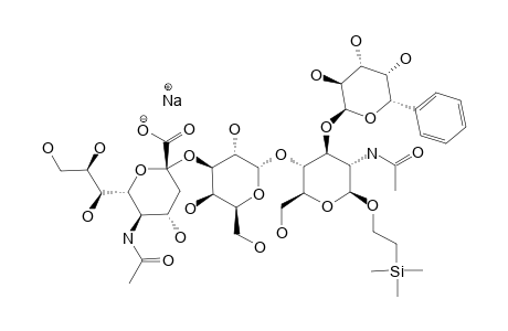 #1C;2-TRIMETHYLETHYLSILYL-(SODIUM-5-ACETAMIDO-3,5-DIDEOXY-D-GLYCERO-ALPHA-D-GALACTO-2-NONULOPYRANOSIDONATE)-(2->3)-BETA-D-GALACTOPYRANOSYL-(1->4)-[(5S)-