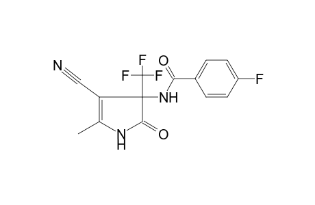 Benzamide, N-(4-cyano-5-methyl-2-oxo-3-trifluoromethyl-2,3-dihydro-1H-pyrrol-3-yl)-4-fluoro-
