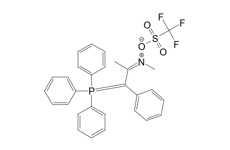 2-METHYLAMINO-1-PHENYL-PROP-1-ENYL-(TRIPHENYL)-PHOSPHONIUM-TRIFLUOROMETHANESULFONATE