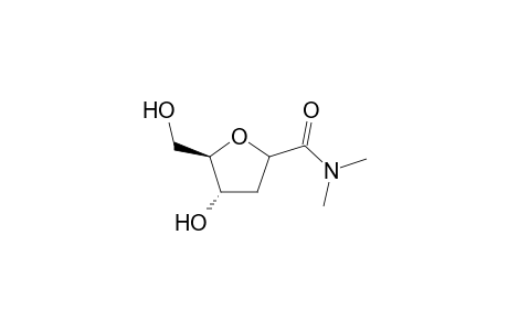1-(N,N-Dimethylcarboxamido)-2-deoxy-.alpha.-D-erythro-pentofuranose