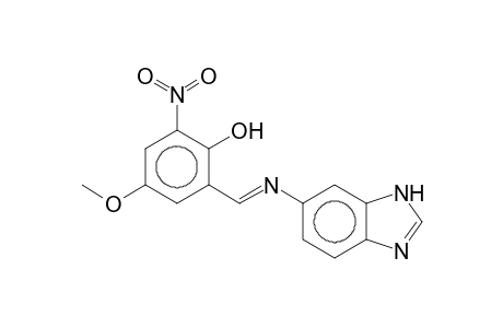 2-[(E)-(1H-Benzimidazol-6-ylimino)methyl]-4-methoxy-6-nitrophenol