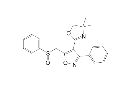 4-(4,4-dimethyl-5H-1,3-oxazol-2-yl)-3-phenyl-5-(phenylsulfinylmethyl)-1,2-oxazole