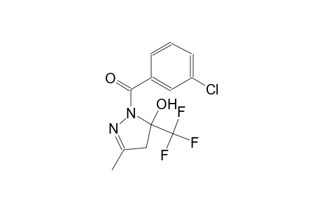1-(3-chlorobenzoyl)-3-methyl-5-(trifluoromethyl)-4,5-dihydro-1H-pyrazol-5-ol