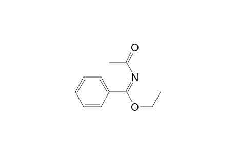 Benzenecarboximidic acid, N-acetyl-, ethyl ester