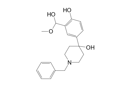 4-Piperidinol, 1-benzyl-4-[4-hydroxy-3-(hydroxy-methoxymethyl)phenyl]-