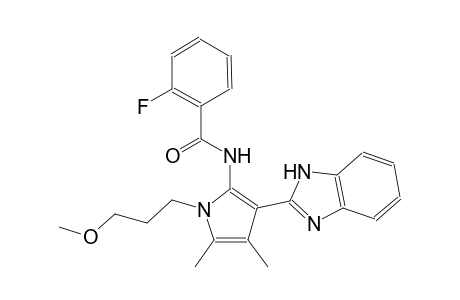 benzamide, N-[3-(1H-benzimidazol-2-yl)-1-(3-methoxypropyl)-4,5-dimethyl-1H-pyrrol-2-yl]-2-fluoro-