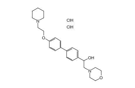 alpha-[4'-(2-PIPERIDINOETHOXY)-4-BIPHENYLYL]-4-MORPHOLINEETHANOL, DIHYDROCHLORIDE