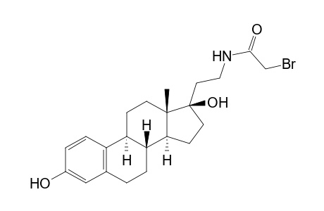 2-Bromanyl-N-[2-[(8R,9S,13S,14S,17R)-13-methyl-3,17-bis(oxidanyl)-7,8,9,11,12,14,15,16-octahydro-6H-cyclopenta[a]phenanthren-17-yl]ethyl]ethanamide