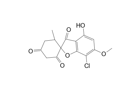 Spiro[benzofuran-2(3H),1'-cyclohexane]-2',3,4'-trione, 7-chloro-4-hydroxy-6-methoxy-6'-methyl-