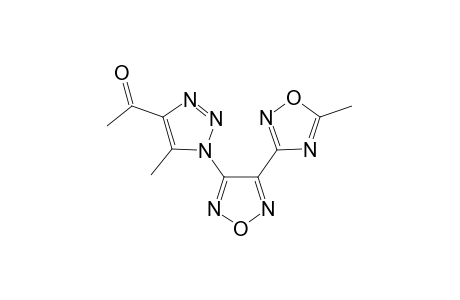 1-Ethanone, 1-[5-methyl-1-[4-(5-methyl-1,2,4-oxadiazol-3-yl)-1,2,5-oxadiazol-3-yl]-1H-1,2,3-triazol-4-yl]-