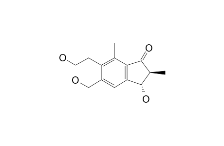 (2S,3S)-3-hydroxy-6-(2-hydroxyethyl)-2,7-dimethyl-5-methylol-indan-1-one