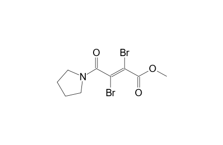 (E)-2,3-dibromo-4-keto-4-pyrrolidino-but-2-enoic acid methyl ester