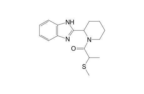 1-(2-(1H-benzo[d]imidazol-2-yl)piperidin-1-yl)-2-(methylthio)propan-1-one