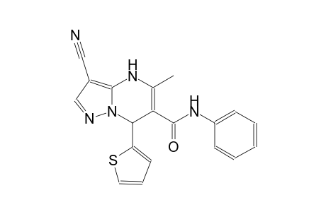 pyrazolo[1,5-a]pyrimidine-6-carboxamide, 3-cyano-4,7-dihydro-5-methyl-N-phenyl-7-(2-thienyl)-
