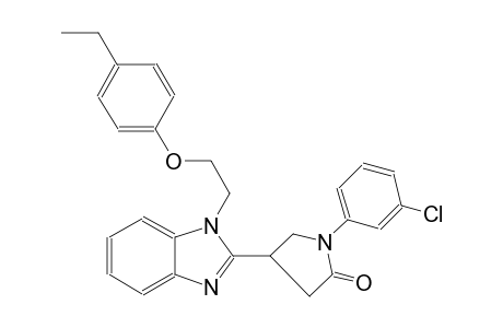 2-pyrrolidinone, 1-(3-chlorophenyl)-4-[1-[2-(4-ethylphenoxy)ethyl]-1H-benzimidazol-2-yl]-