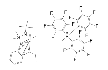 [1-ME2SI(3-ETHYLINDENYL)(TERT.-BUTYL)N]TIME-[MEB(C6F5)3];ISOMER-1